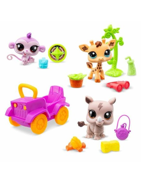 Playset Bandai Littlest Pet Shop SAFARI 8 Pieces