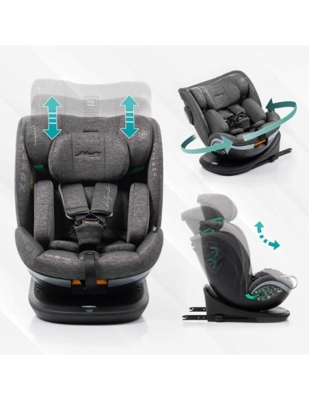 Car Chair Babyauto XPERTA BLACK LINE Black 0 (de 0 a 10 kilos) 0+ (de 0 a 13 kilos) I (9 - 18 kg) II (15-25 kg) III (22 - 36 kg)