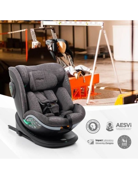 Car Chair Babyauto XPERTA BLACK LINE Black 0 (de 0 a 10 kilos) 0+ (de 0 a 13 kilos) I (9 - 18 kg) II (15-25 kg) III (22 - 36 kg)