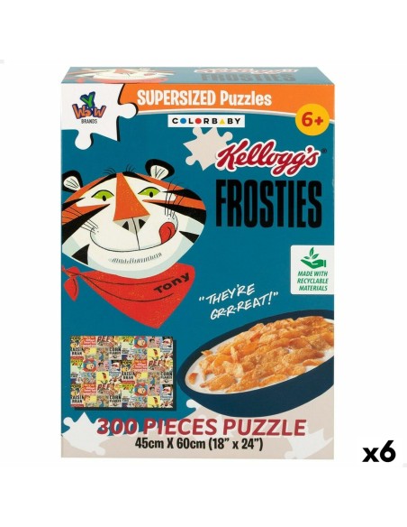 Puzzle Colorbaby Kellogg's Frosties 300 Pieces 6 Units 60 x 45 x 0,1 cm