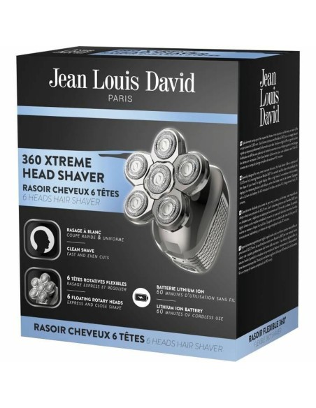 Hair Clippers Jean Louis David JLD 360 XTREME HEAD SHAVER 6 Pieces