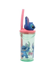 Cup with Straw Stitch Flowers 3D 360 ml 2