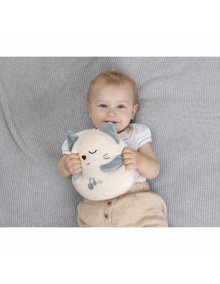 Soft toy with sounds Chicco Cat White