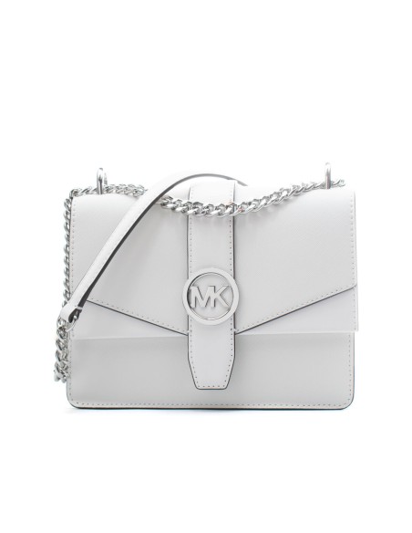 Shoulder Bag Michael Kors Greenwich White 20 x 18 x 6 cm
