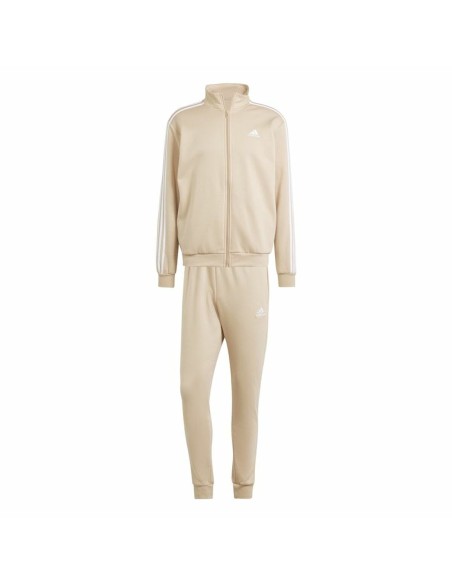 Children's Tracksuit Bottoms Adidas 3Stripes Beige Light brown
