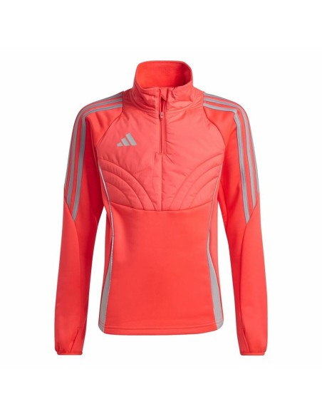 Hoodless Sweatshirt for Girls Adidas Tiro24 Winterized Red