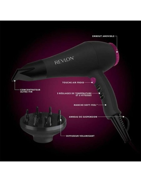 Hairdryer Revlon RVDR5251E Black 2000 W