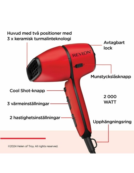 Hairdryer Revlon RVDR5320E Red 2000 W