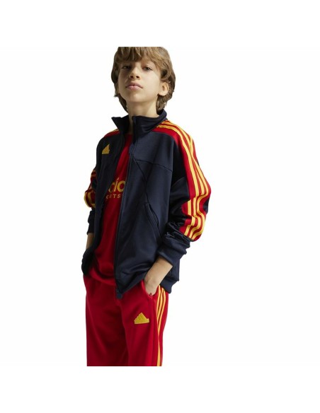 Sweatshirt without Hood Adidas Tiro Nations Pack Track Blue