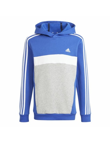 Unisex Hoodie Adidas 3S Tib Fl Hd Blue Grey