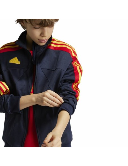 Sweatshirt without Hood Adidas Tiro Nations Pack Track Blue