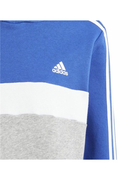 Unisex Hoodie Adidas 3S Tib Fl Hd Blue Grey