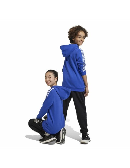 Unisex Hoodie Adidas 3S Tib Fl Hd Blue Grey