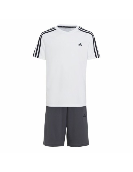 Children's Sports Outfit Adidas Essentials White Black