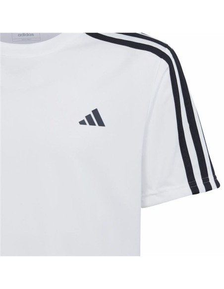 Children's Sports Outfit Adidas Essentials White Black