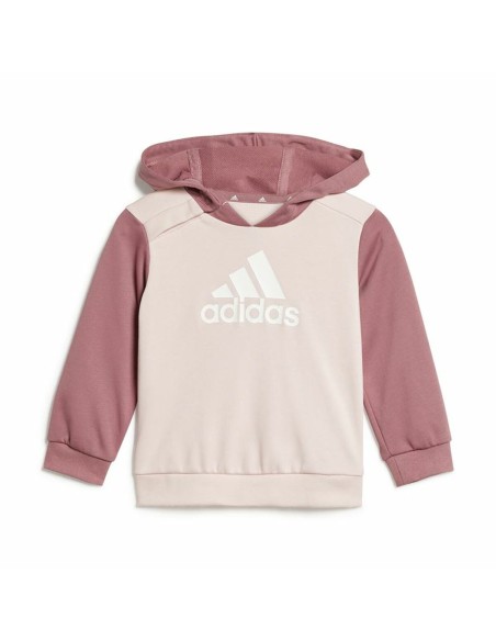 Children’s Tracksuit Adidas Essentials Colorblock Grey Pink