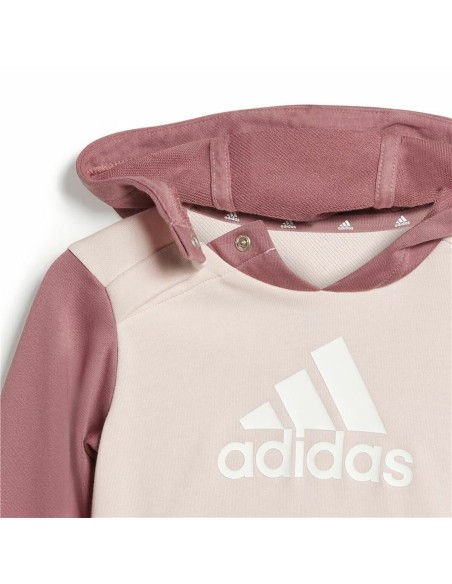 Children’s Tracksuit Adidas Essentials Colorblock Grey Pink