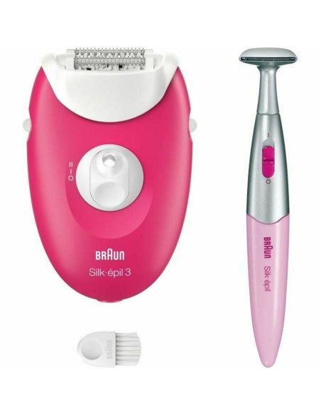 Electric Hair Remover Braun SE3-202 Fuchsia