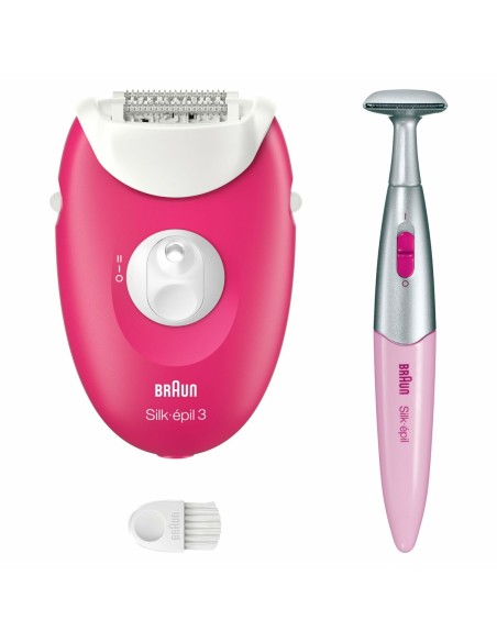 Electric Hair Remover Braun SE3-202 Fuchsia