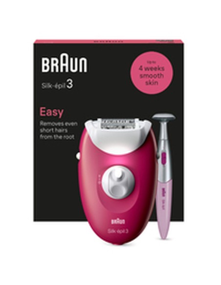 Electric Hair Remover Braun SE3-202 Fuchsia