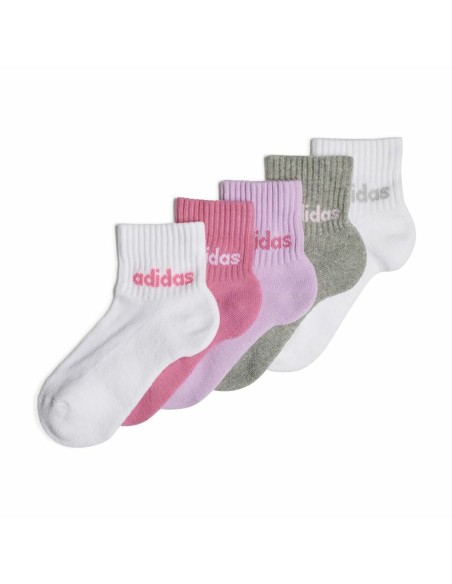 Sports Socks Adidas Lin Ank Multicolour 5 Units