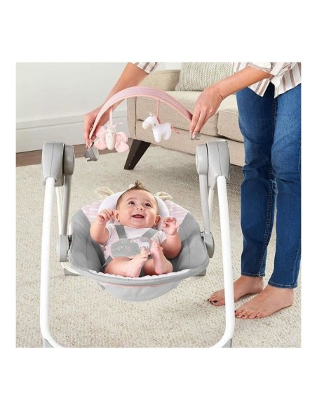 Rocking Chair Ingenuity Compact Swing - Flora Light Pink