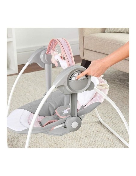 Rocking Chair Ingenuity Compact Swing - Flora Light Pink