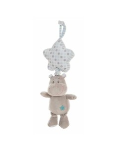 Rattle Cuddly Toy Hippopotamus 35 cm Blue
