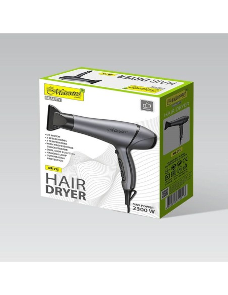 Hairdryer Feel Maestro MR-215 Black Graphite 2300 W