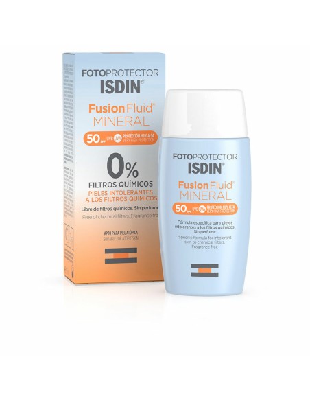 Facial Sun Cream Isdin Fotoprotector Fusion Fluid Mineral SPF 50+ 50 ml