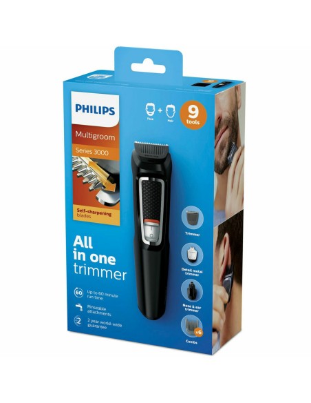Rechargeable Electric Shaver Philips Cara y cabello 9 en 1 con 9 herramientas