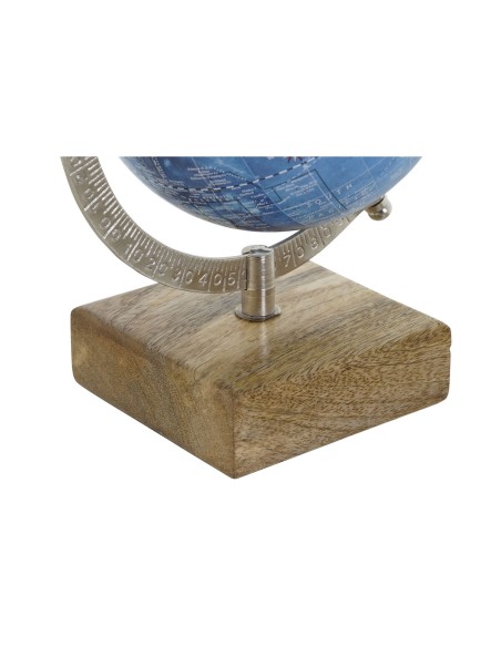 Globe Home ESPRIT Blue Brown PVC Mango wood 14 x 12 x 20 cm