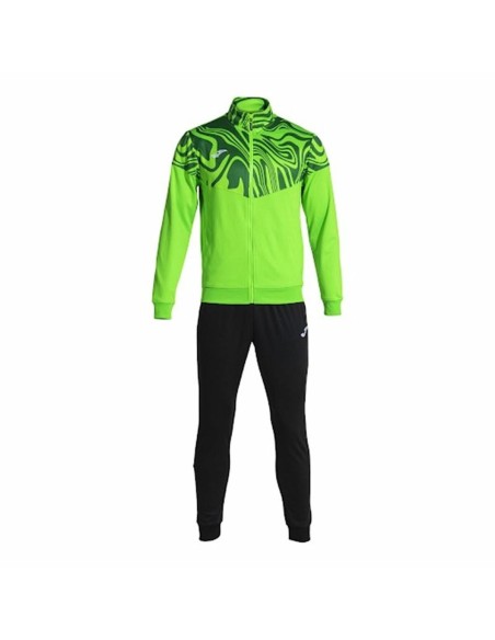 Children’s Tracksuit Joma Sport Lion II Black Green 2 Pieces