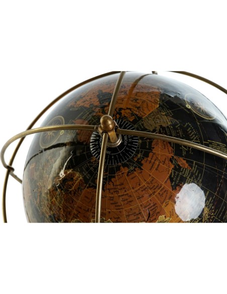 Globe Home ESPRIT Yellow Brown Black PVC Aluminium 25 x 25 x 42 cm