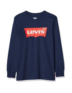 Children’s Long Sleeve T-shirt Levi's Batwing Dark blue