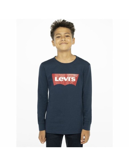 Children’s Long Sleeve T-shirt Levi's Batwing Dark blue