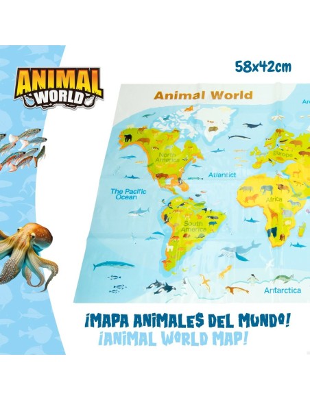 Animal figures Colorbaby 19 Pieces Ocean Plastic 14 x 6 x 7 cm (6 Units)