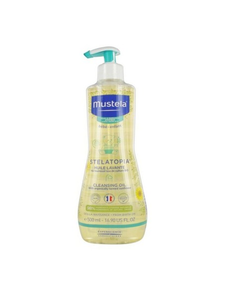 Bath Gel Stelatopia Mustela LE4306 (500 ml) 500 ml (Hypoallergenic) (Moisturizing) (Soothing)