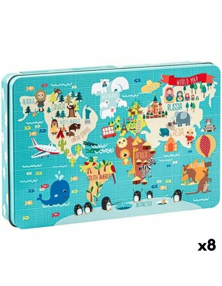 Puzzle Apli 48 x 32 cm World Map 24 Pieces (8 Units)