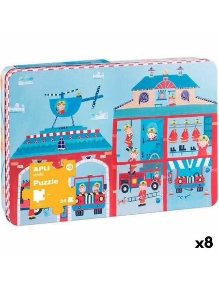 Puzzle Apli 48 x 32 cm Fireman 24 Pieces (8 Units)