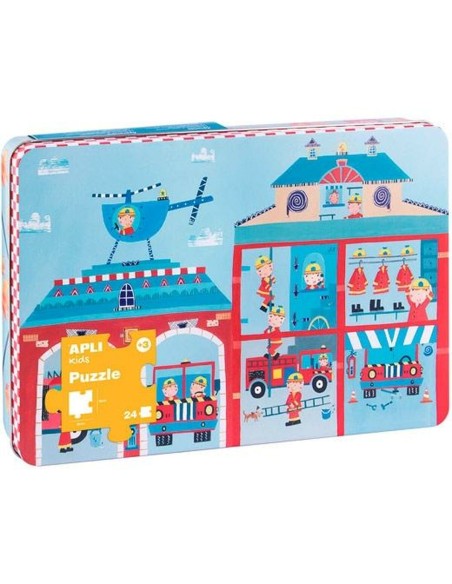 Puzzle Apli 48 x 32 cm Fireman 24 Pieces (8 Units)