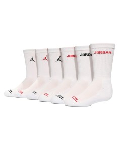 Sports Socks Jordan JHB JORDAN LEGEND CREW 6PK BJ0343 001 White Children's 6 Units