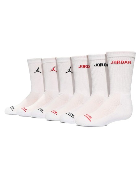 Sports Socks Jordan JHB JORDAN LEGEND CREW 6PK BJ0343 001 White Children's 6 Units
