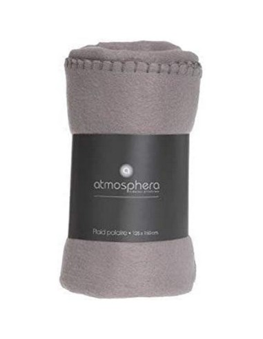 Fleece Blanket Atmosphera Brown Cotton 125 x 150 cm