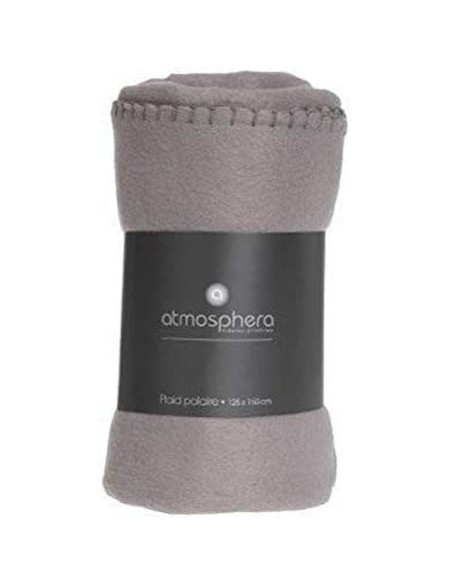 Fleece Blanket Atmosphera Brown Cotton 125 x 150 cm