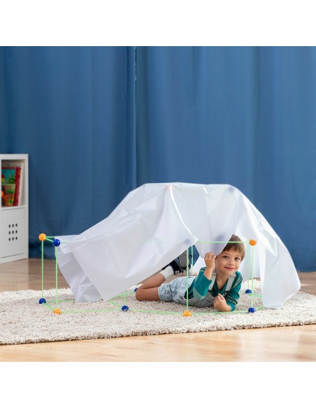 Children’s Fort Building Kit Builkitt InnovaGoods 155 Pieces