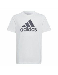 Child's Short Sleeve T-Shirt Adidas Essentials Big Logo Cotton