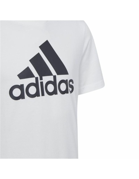 Child's Short Sleeve T-Shirt Adidas Essentials Big Logo Cotton