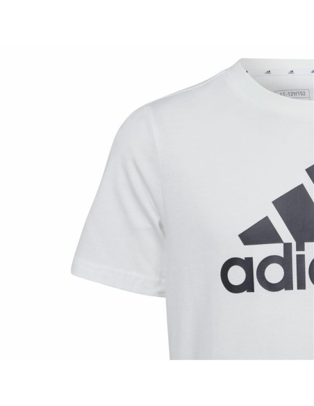 Child's Short Sleeve T-Shirt Adidas Essentials Big Logo Cotton