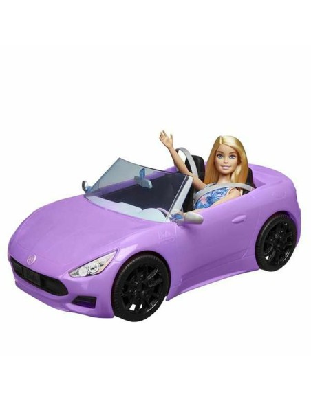 Doll Barbie And Her Purple Convertible